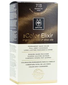 Apivita Tinte Color Elixir 7,13 Rubio Dorado Ceniza