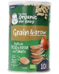 Gerber Puff Trigo y Avena con Tomate 5 Raciones