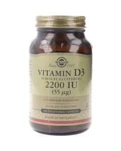 Solgar Vitamina D3 2200 UI (55 ug) 100 cápsulas