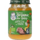 Gerber Organic Tarrito Hortalizas con Ternera +6m