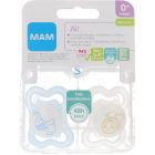 Mam Chupetes Air Planet Love Silicona Azul +0 meses