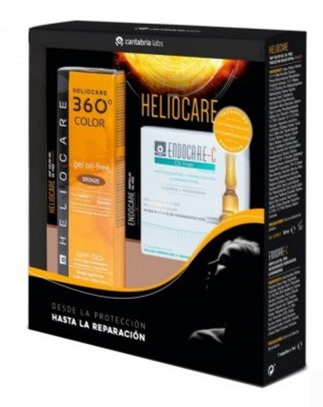 Heliocare 360º Color Gel Oil Free SPF 50+ Bronze, cubre imperfecciones y unifica el tono
