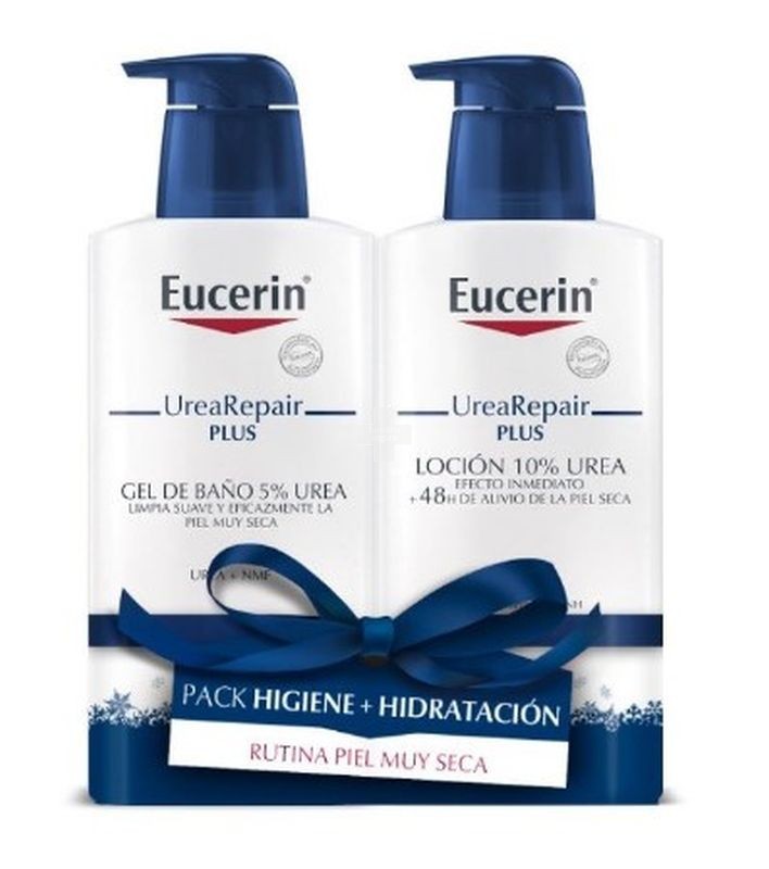 Eucerin Urearepair Gel Urea 5% Y Loción Urea 10%. Alivio inmediato de los signos de la piel seca y el picor.
