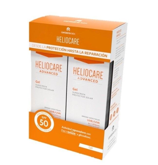 Duplo Heliocare Gel Protector Solar SPF50 200 ml, Fotoprotector de calidad para proteger y reparar tu piel.