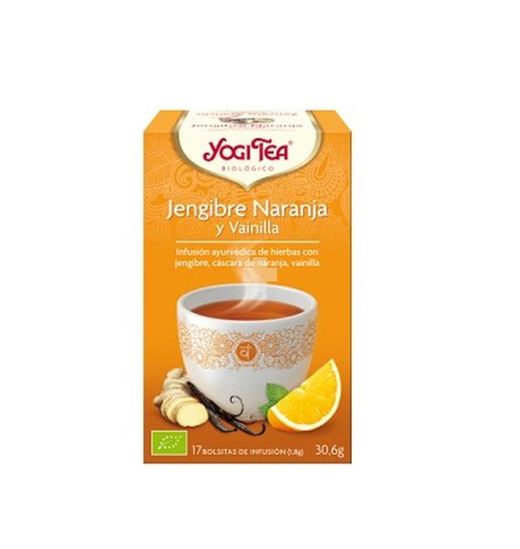 Yogi Tea Jengibre, Naranja y Vainilla