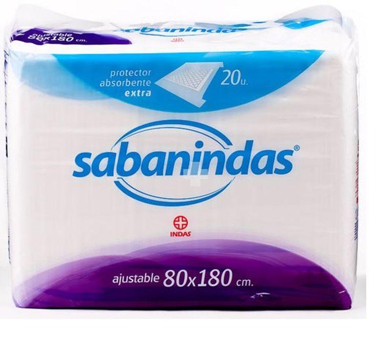 SABANINDAS Protector absorbente Ajustable 80x180 cm.