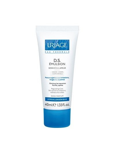 Uriage D.S Emulsión Tratamiento Regulador 40ml. Reduce irritaciones, escamas y rojeces del rostro.