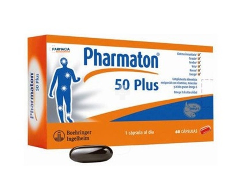 Pharmaton 50 Plus 60 cápsulas 