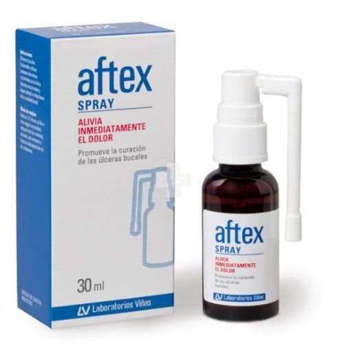 Aftex Spray 30 ml cura y reduce las úlceras bucales
