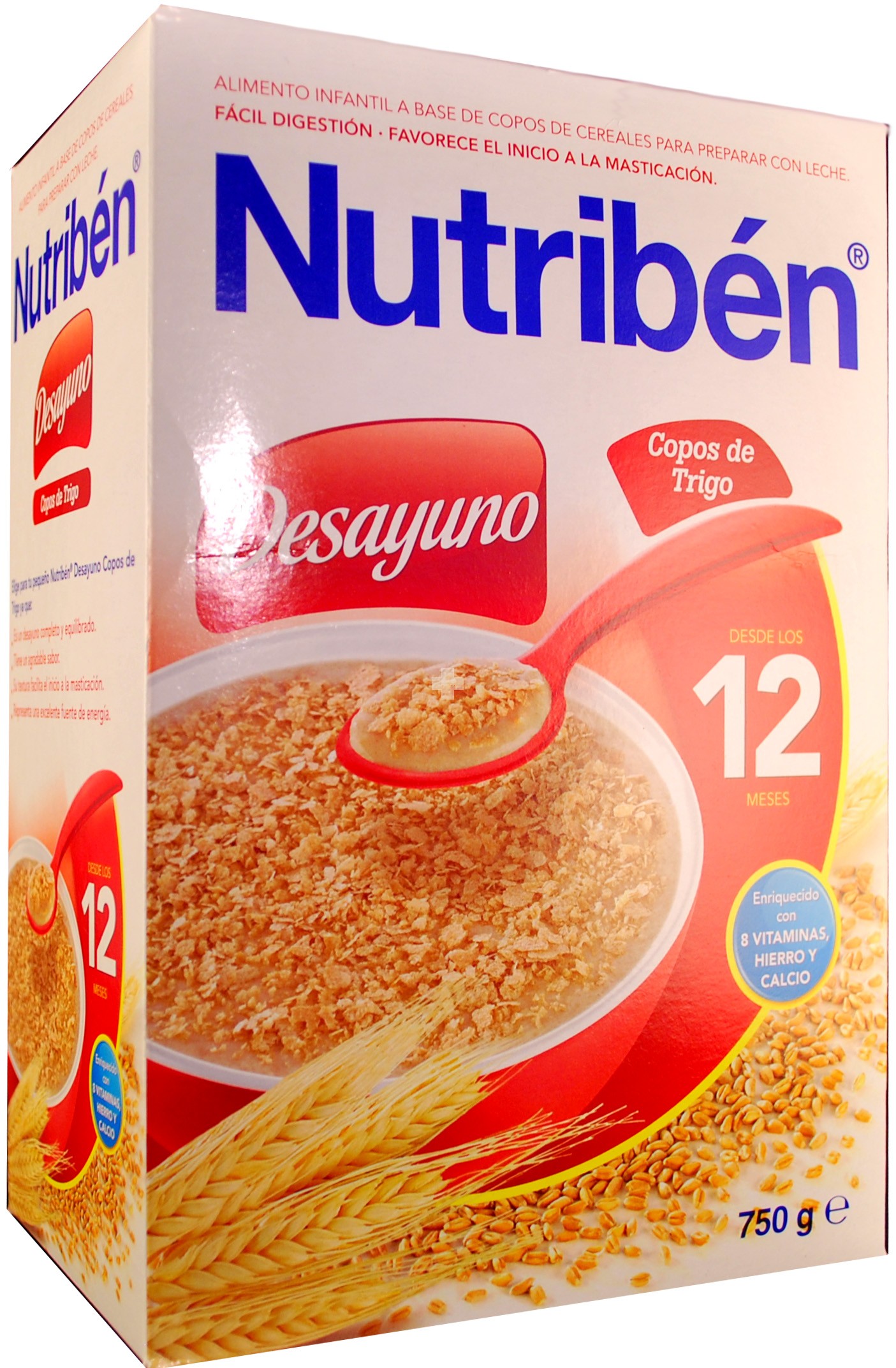 Nutriben Desayuno Papilla Copos de trigo 750 gramos