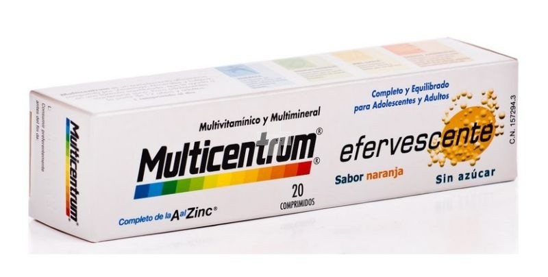 Multicentrum Luteína 20 comp efervescentes 