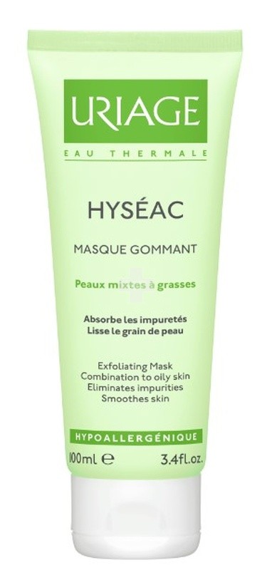 Hyseac Masque Gommant Uriage 100ml. Alisa, matifica e hidrata las pieles de mixtas a grasas y/o con tendencia acnéica.