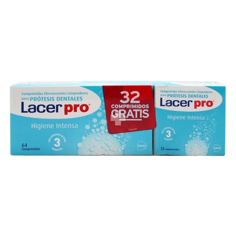 Lacer Protabs Comp Limpieza Prótesis Dentales  64+32.