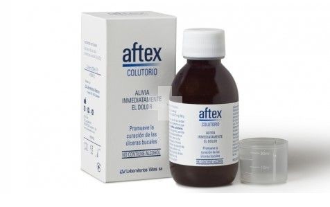 Aftex Colutorio 250 ml, reduce el dolor y promueve la curación rápida de las úlceras bucales