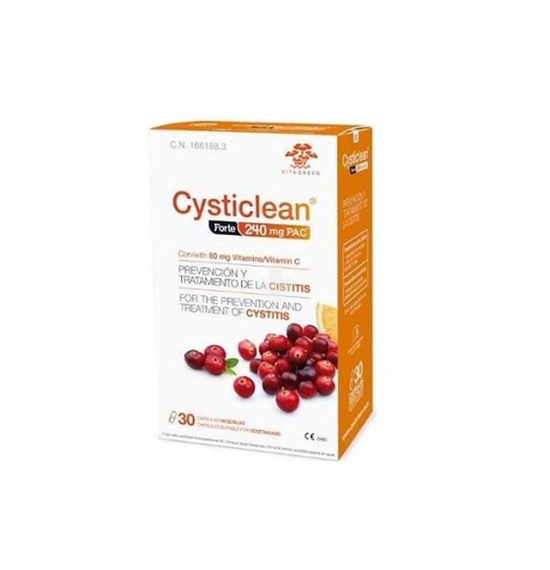 Cysticlean Forte 240 mg 30 cápsulas. Prevención y tratamiento de la cistitis.