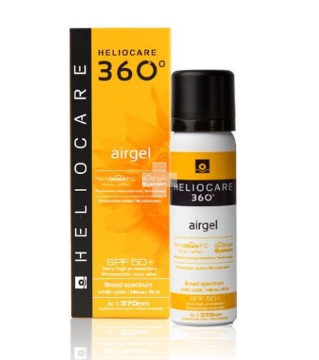 Heliocare 360º SPF 50 Fluido Airgel Protector 60 ml, gel texturizado que aporta frescura a la piel