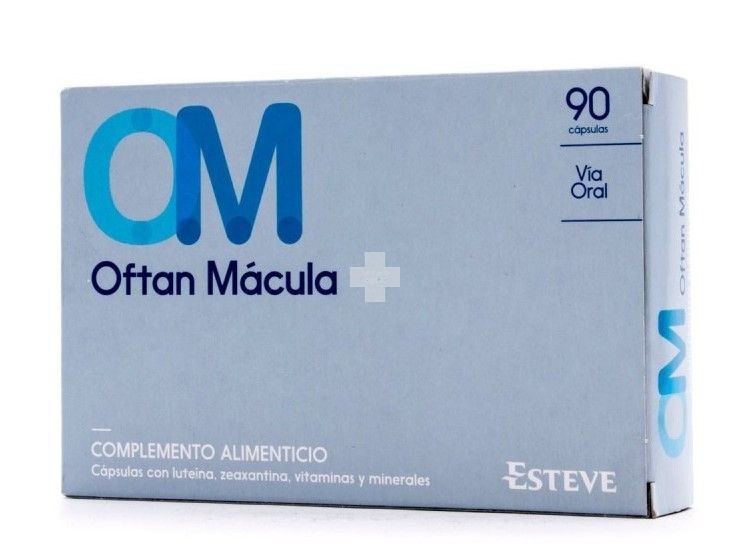 Oftan Macula 90 Cápsulas De Luteina, Zeaxantina Y Antioxidantes, mejora y protege la función visual.