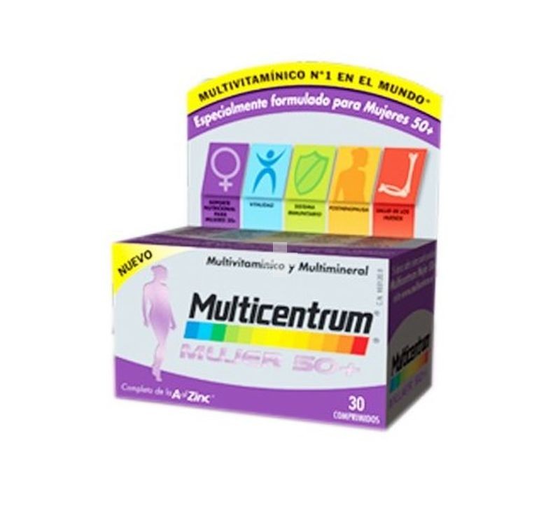 Multicentrum Mujer 50 + 30 comprimidos 