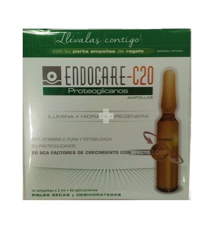 Endocare Radiance C20 Proteoglicanos 30 Ampollas. Difumina las arrugas de forma inmediata.  