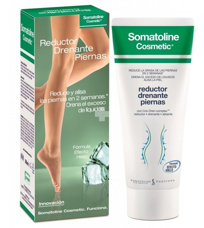 Somatoline Reductor Drenante de Piernas  200 ml reduce la grasa localizada de las piernas y favorece el drenaje de líquidos