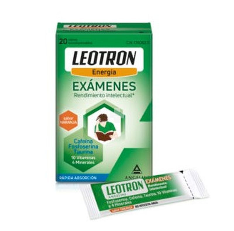 Leotron Examenes 20 sobres, sabor naranja