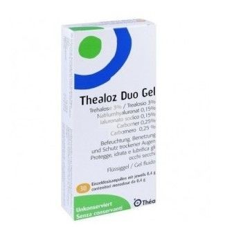 Thealoz Duo Gel 0,4 gr 30 unidosis, protege, hidrata y lubrica la superficie ocular.