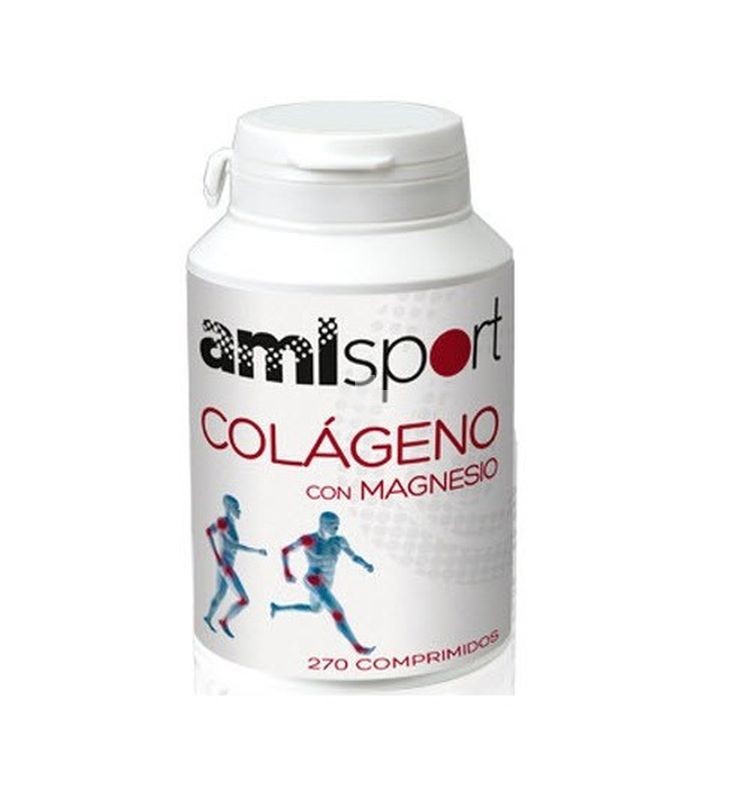 Amlsport Colágeno con Magnesio 270 comprimidos, cartílagos, piel, huesos y tendones