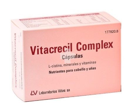 Vitacrecil Complex 90 caps, reduce la caída del cabello.