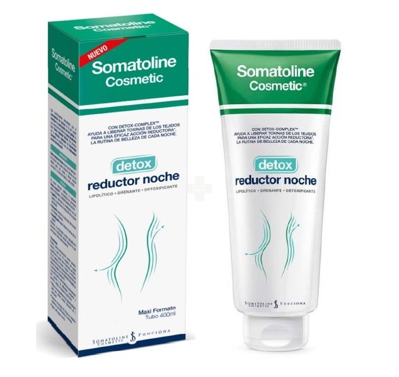 Somatoline Cosmetic Detox Reductor Noche 400 ml reduce grasa localizada y exceso de líquidos