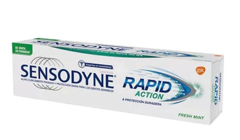 Sensodyne Rapid Fresh Mint 75ml. Previene la sensibilidad dental y evita que vuelva a aparecer.