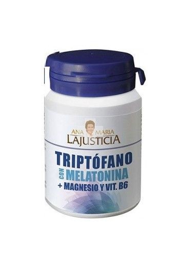 Triptófano con Melatonina + Magnesio + Vit. B6 La Justicia 60 c,