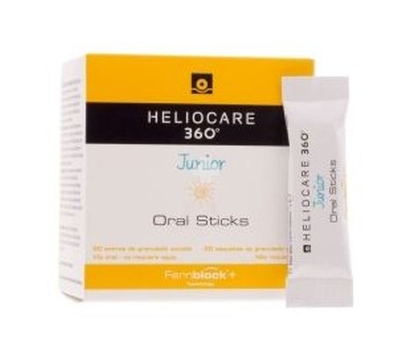 Heliocare 360º Junior Oral Sticks, para aumentar la resistencia de la piel al sol