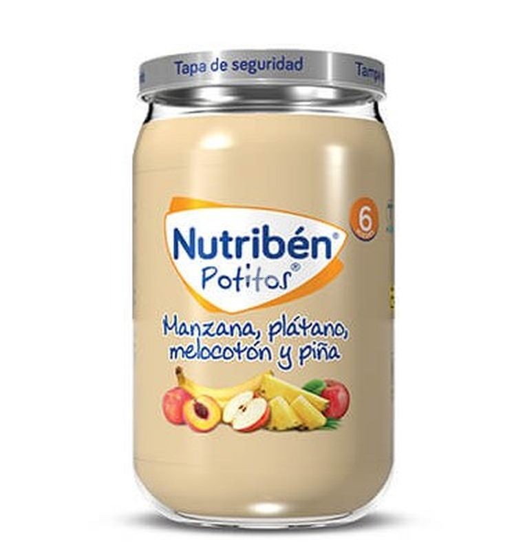 Nutribén Potito Grandote Manzana Melocotón Piña 235 g
