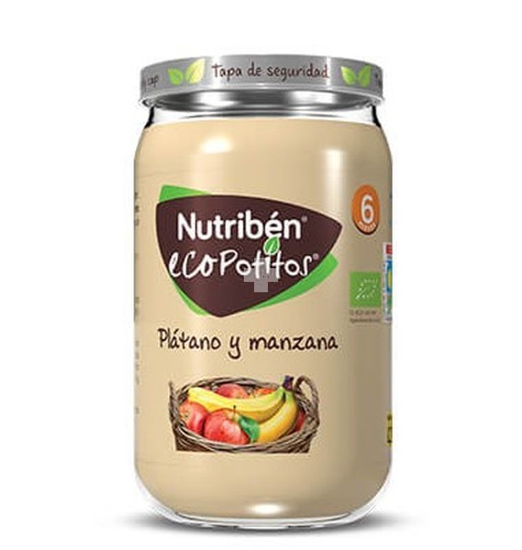 Nutribén Potito Selección de plátano y manzana 235 g