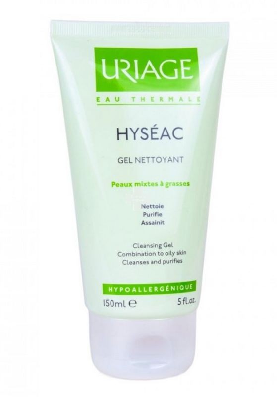 Uriage Hyseac Gel Limpiador 150ml. Purifica, seborregula y desinfecta pieles mixtas y grasas.