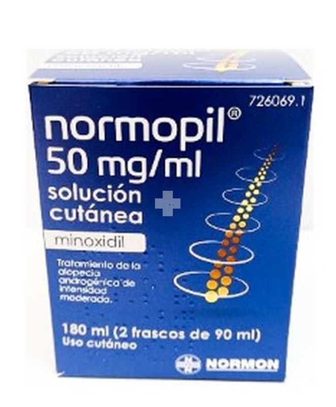 Normopil 50 mg /ml Solución Cutanea - 2 Frascos De 90 ml (180 ml)