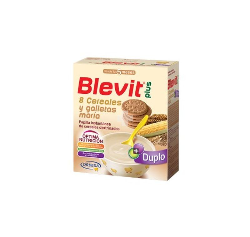 Blevit Plus  Duplo 8 cereales y galletas maría 600 g