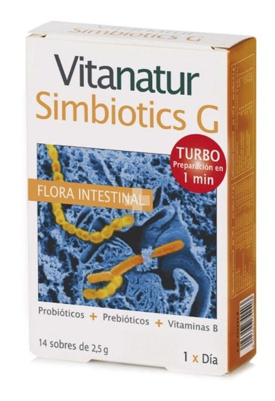 Vitanatur Simbiotics G 2.5 g 14 sobres para la flora intestinal