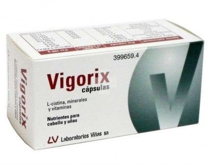 Vigorix 60 cápsulas piel y cabello, fortalece cabello y uñas.