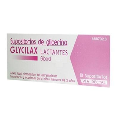 Glycilax Lactantes Supositorios - 10 Supositorios