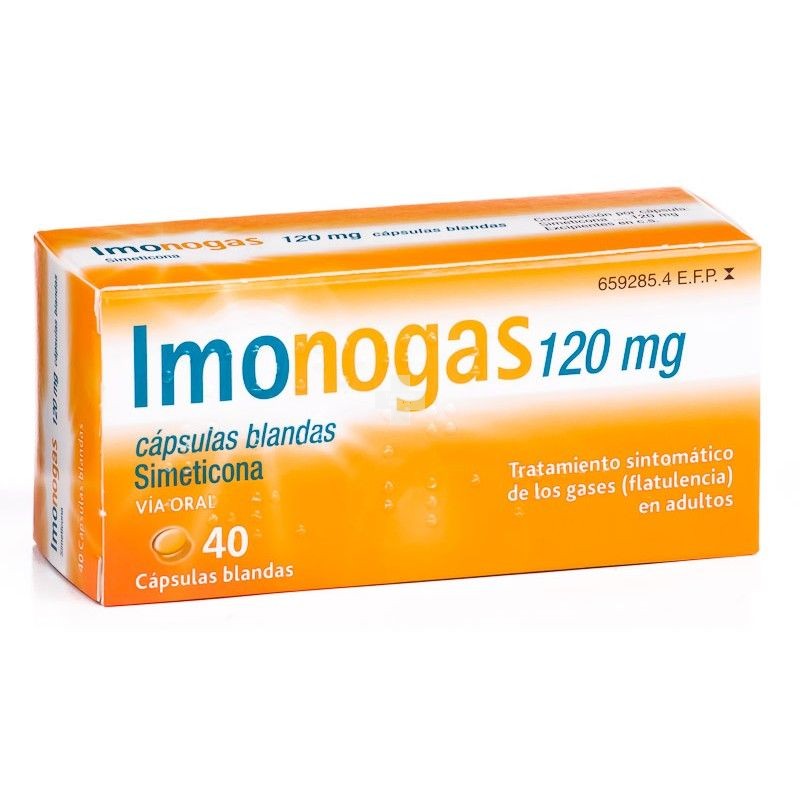 IMONOGAS 120 mg 40 cápsulas blandas
