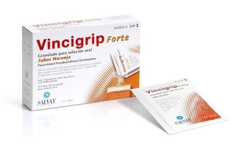 Vincigrip Forte granulado Para Solución Oral Sabor Naranja - 10 Sobres