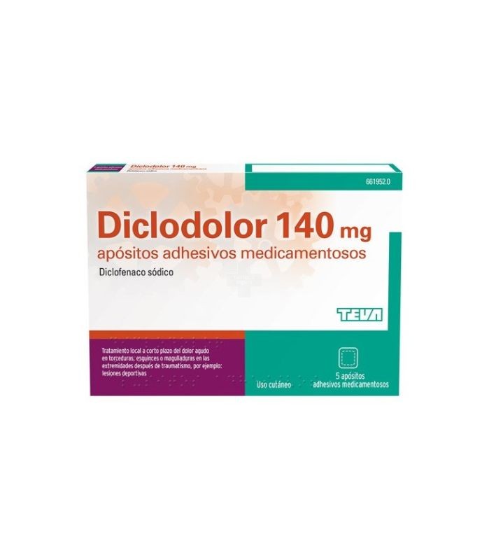 Diclodolor 140 mg Apositos Adhesivos Medicamentosos 5 Apósitos