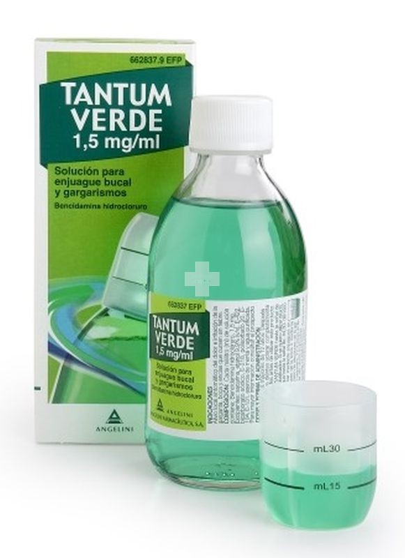 Tantum Verde 1,5 mg/ml Solución para Gargarismos y Enjuague Bucal