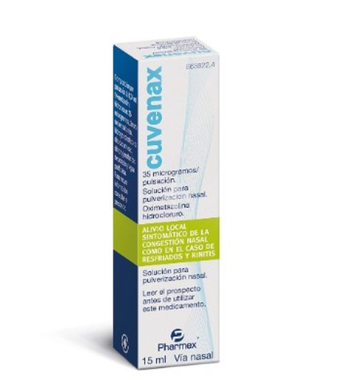 Cuvenax 35 Microgramos/Pulsacion Solución Para Pulverizacion Nasal - 1 Frasco De 15 ml