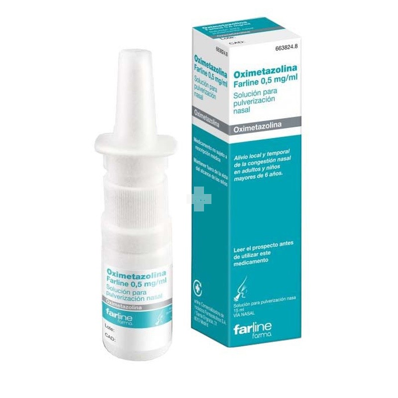 OXIMETAZOLINA FARLINE 0,5 mg/ml SOLUCION PARA PULVERIZACION NASAL
