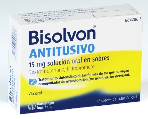 Bisolvon Antitusivo 15 mg Solución Oral En Sobres - 12 Sobres