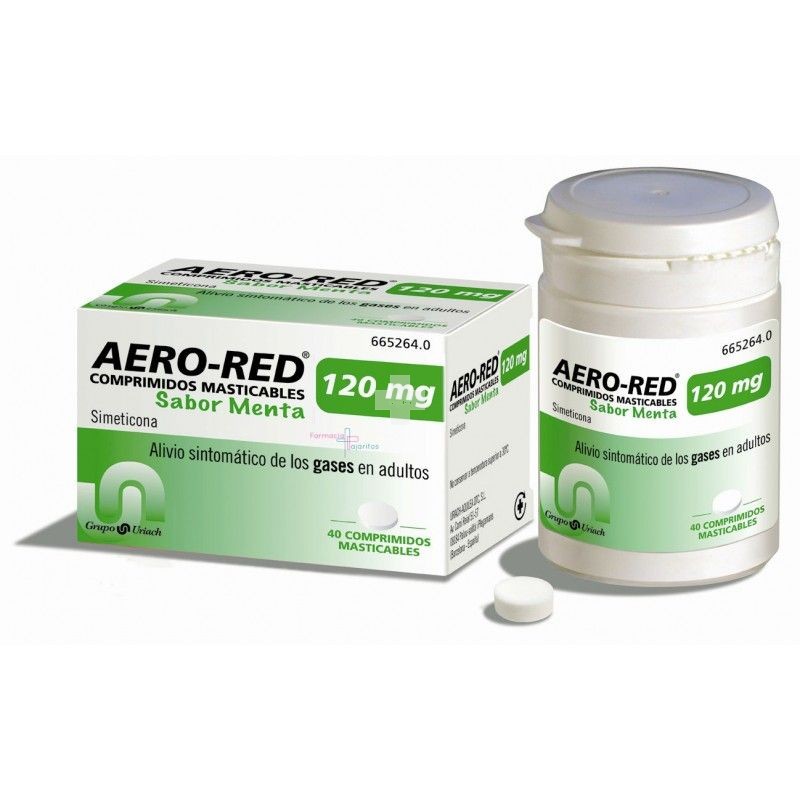Aero Red 120 mg Comprimidos Masticables Sabor Menta - 40 Comprimidos