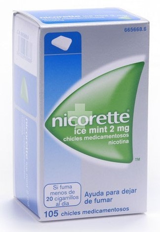 Nicorette Ice Mint 2 mg Chicles Medicamentosos - 105 Chicles