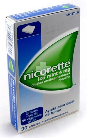 Nicorette Ice Mint 4 mg Chicles Medicamentosos - 30 Chicles